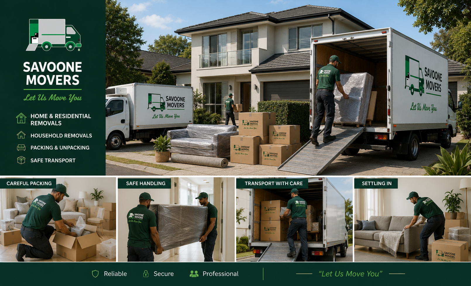 Home furniture removal services by Savonne Movers